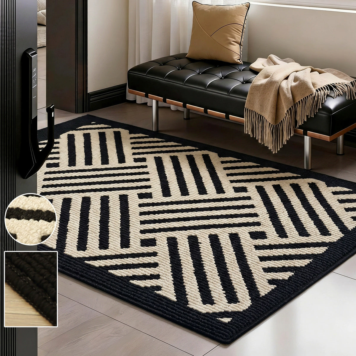 HomeTaro Easy-Care Cut-to-Fit Entryway Mat