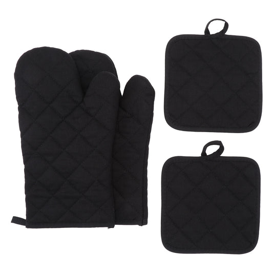 HomeTaro 4-Piece Heat-Resistant Oven Mitt Set