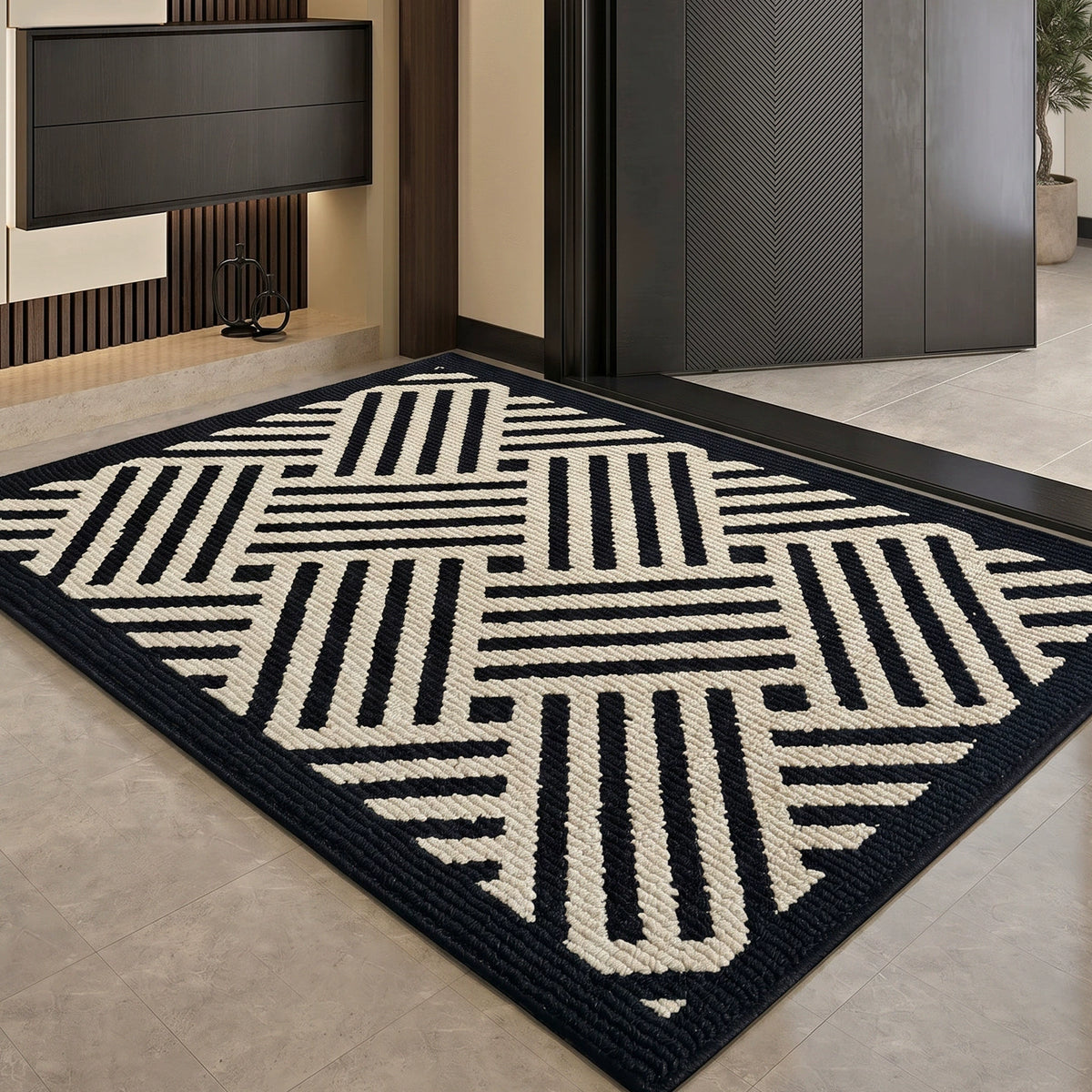 HomeTaro Easy-Care Cut-to-Fit Entryway Mat