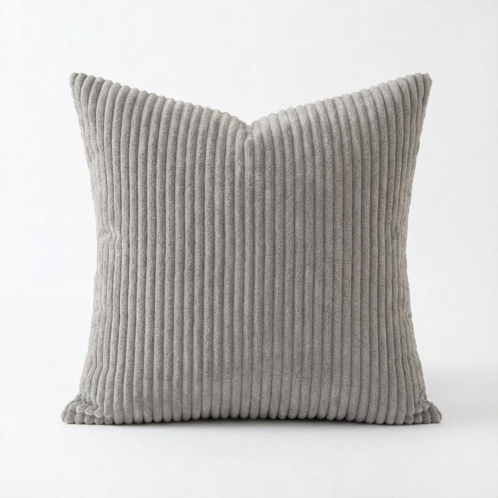 HomeTaro Solid-Color Corduroy Cushion Cover