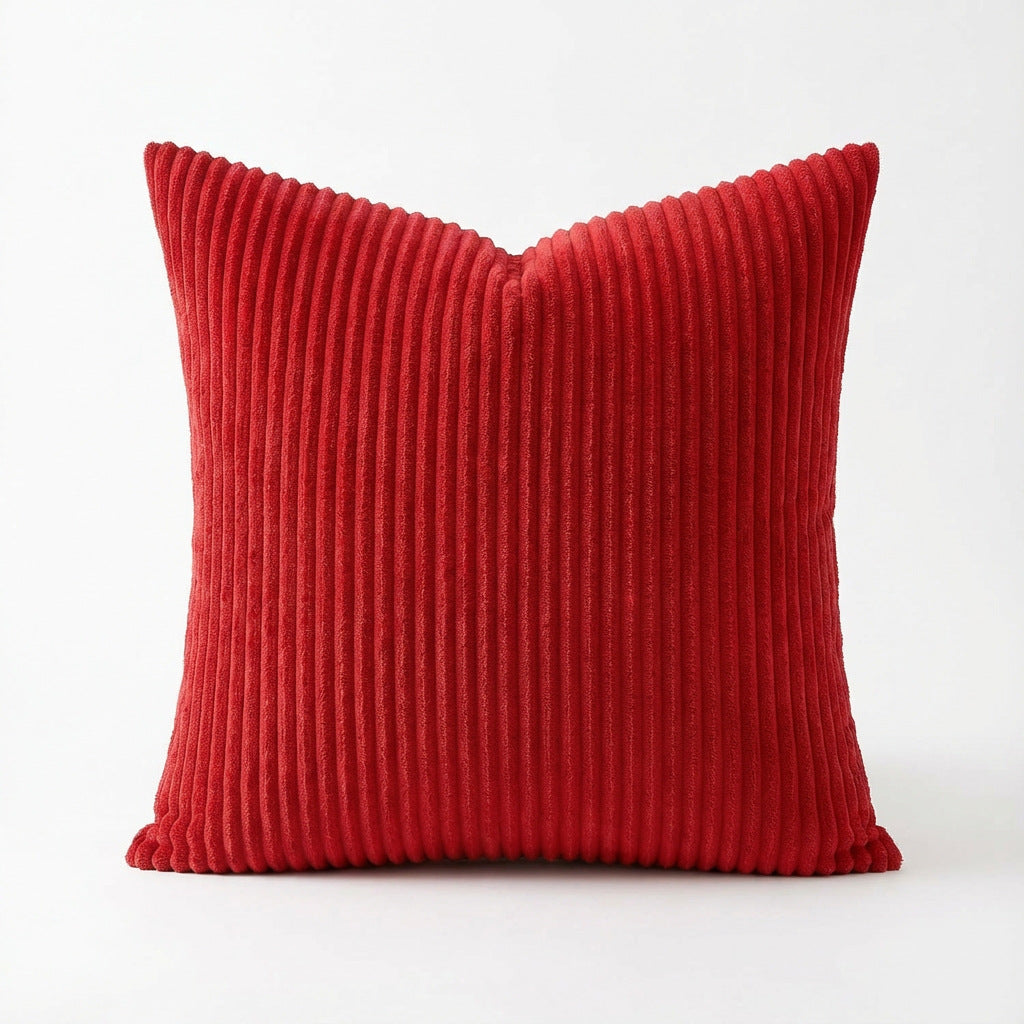 HomeTaro Solid-Color Corduroy Cushion Cover