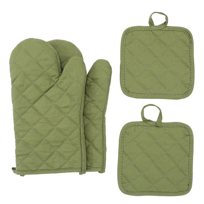 HomeTaro 4-Piece Heat-Resistant Oven Mitt Set