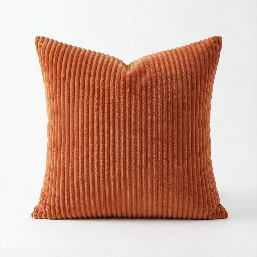 HomeTaro Solid-Color Corduroy Cushion Cover