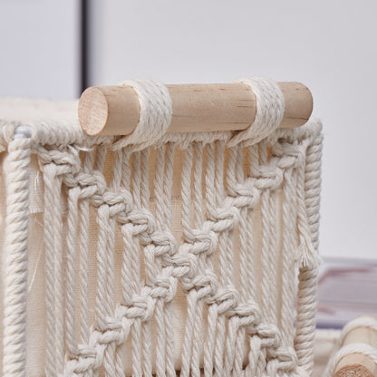 HomeTaro Hand-Woven Natural Fiber Storage Basket