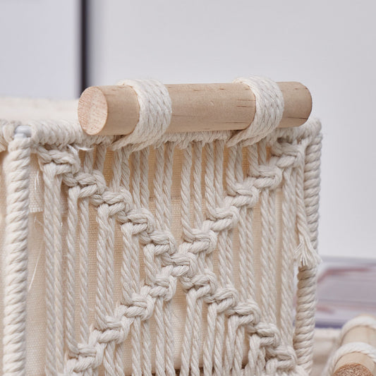 HomeTaro Hand-Woven Natural Fiber Storage Basket
