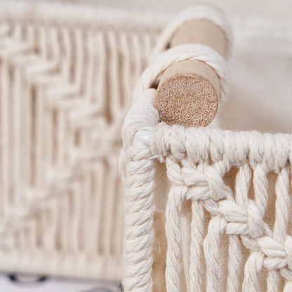 HomeTaro Hand-Woven Natural Fiber Storage Basket