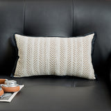 HomeTaro Chenille Herringbone Jacquard Pillow Cover