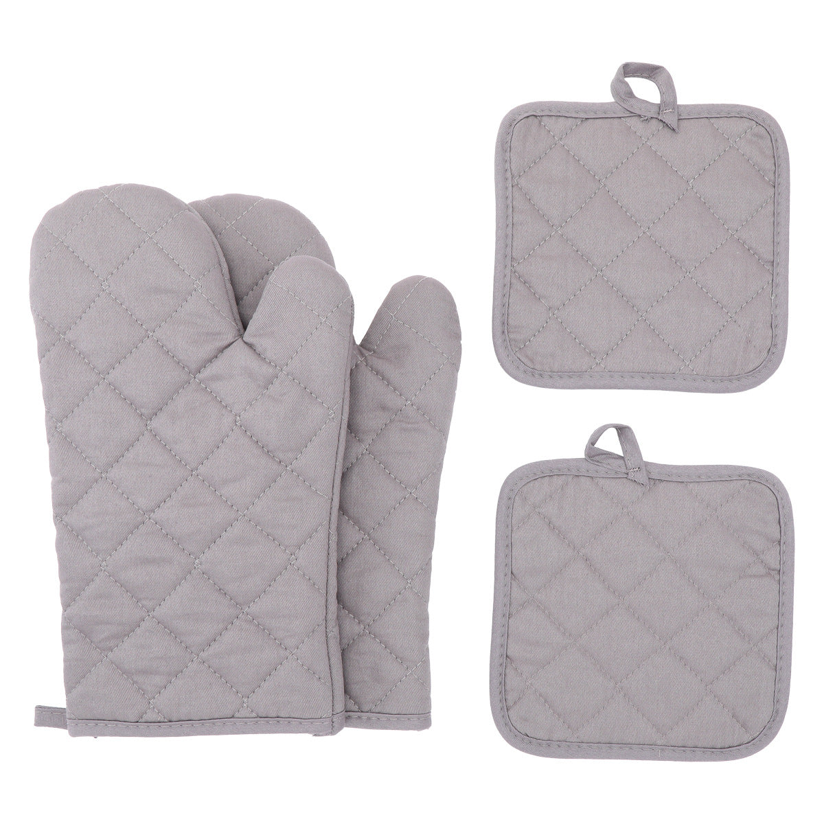 HomeTaro 4-Piece Heat-Resistant Oven Mitt Set