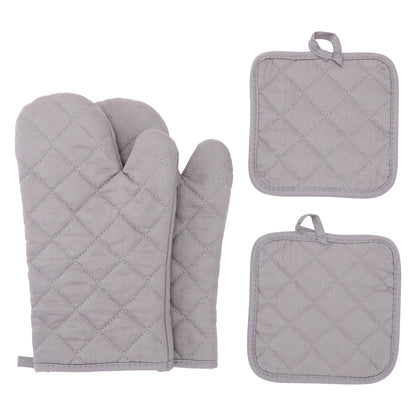 HomeTaro 4-Piece Heat-Resistant Oven Mitt Set
